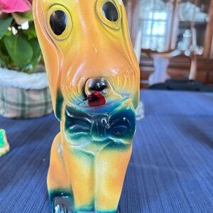 carnival chalkware dog figurine.